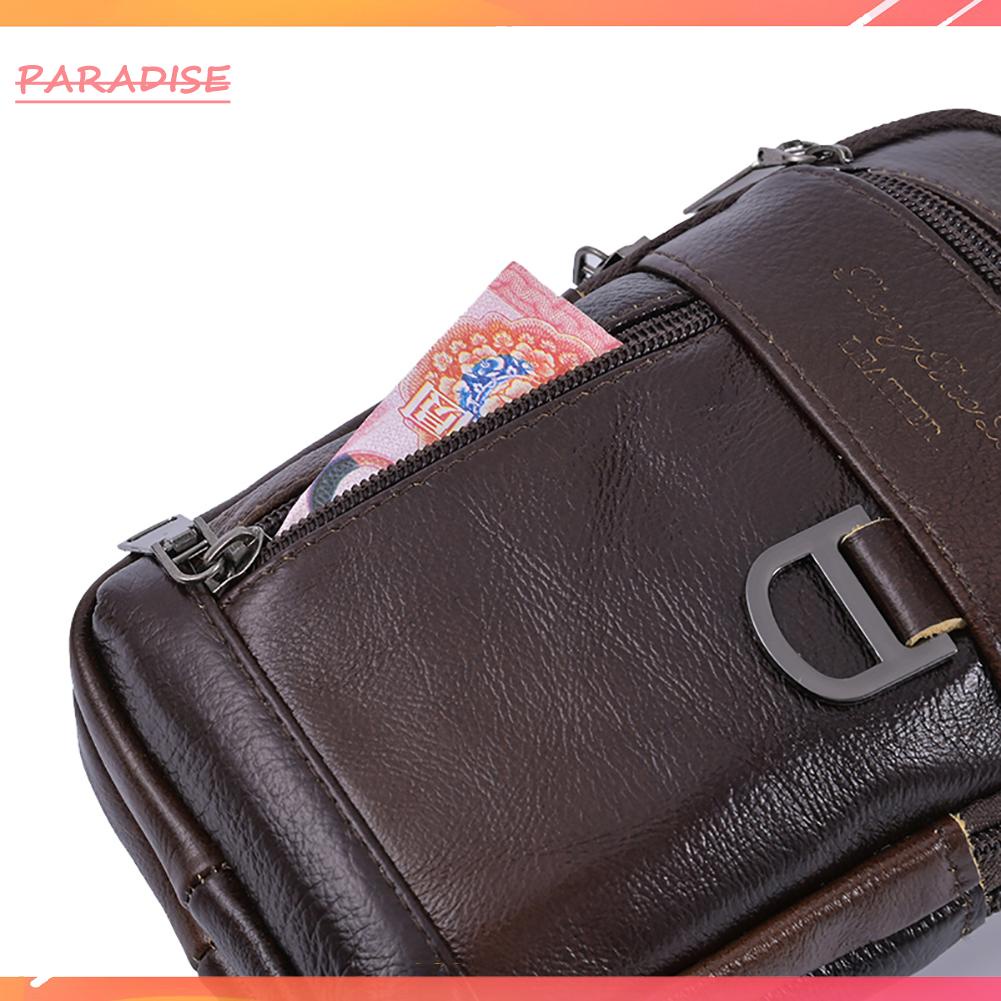 Túi Đeo Chéo Bằng Da Bò Kiểu Vintage Cho Nam