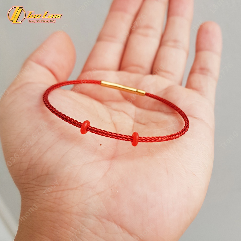 Dây Cáp 2mm Dùng Để Xỏ Lu - Charm Phụ Kiên Làm Vòng Tay - Đủ Màu Sắc Khóa Bấm - Khóa Rút.