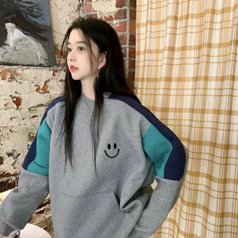 Áo sweater nỉ bông form rộng cổ tròn🐮