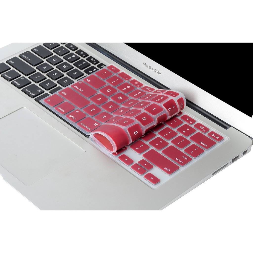 Ốp + Phủ Phím Macbook Đỏ Đô (Tặng Kèm Nút Chống Bụi + Bộ kẹp chống gãy sạc) | BigBuy360 - bigbuy360.vn