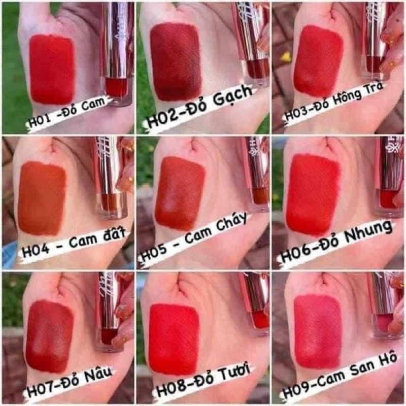 SON HAPPY MATTLE - Son Hapy siêu lì, không trôi, kháng nước - nhiều màu lựa chọn