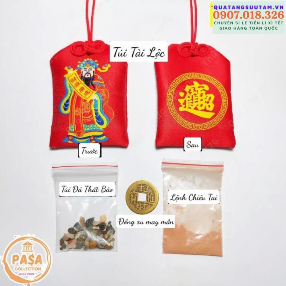 [TRỢ GIÁ] [HÀNG SẴN] Túi thần tài - túi tài lộc để bóp ví [Đã Khai Quang]