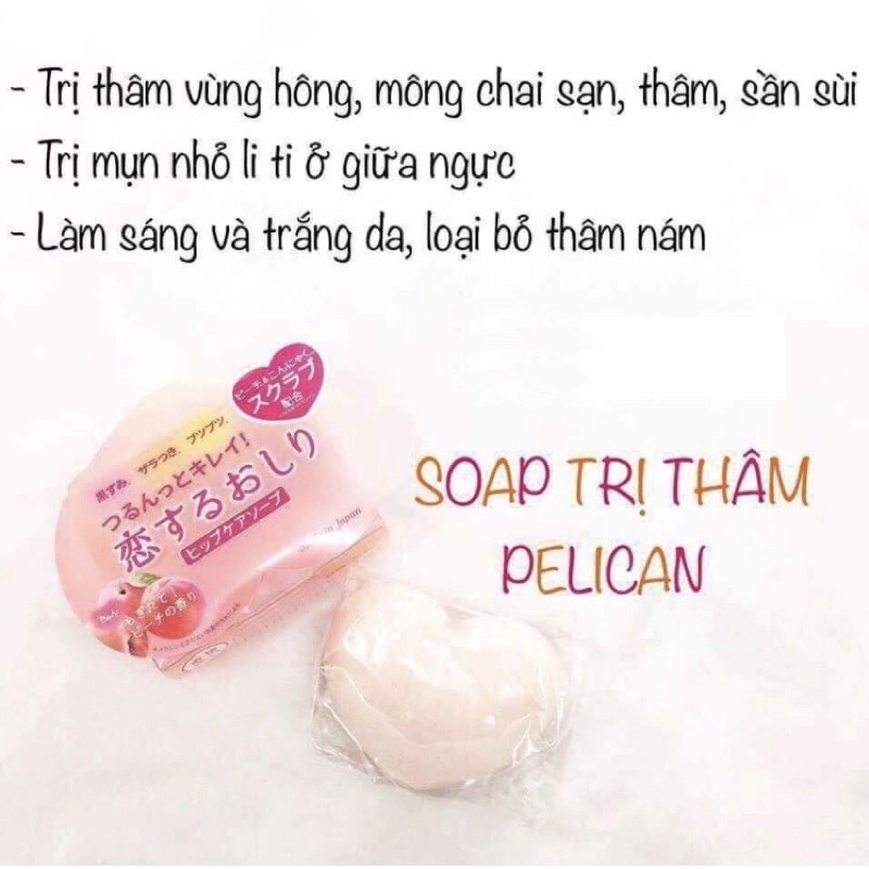 Xà phòng trị thâm mông Pelican Hip Care Soap Nhật Bản