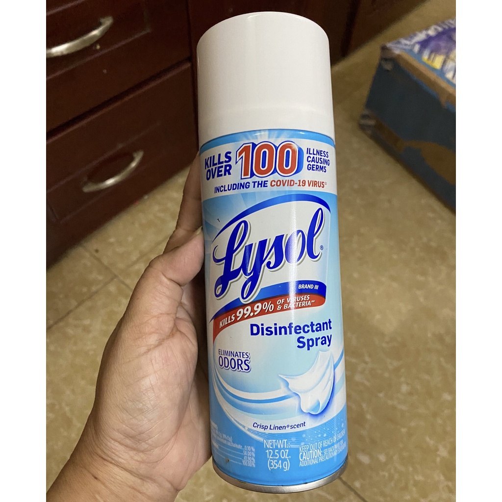 Xịt diệt khuẩn Lysol Disinfectant Spray 538g của Mỹ