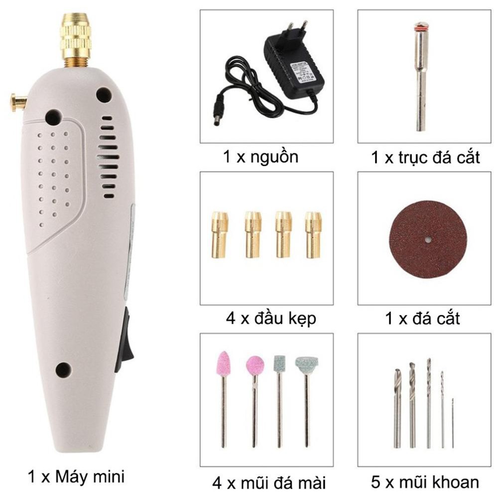 ✔️ Bộ máy khoan mài đa năng,Bộ máy khoan mài cắt cầm tay mini - khoan mini