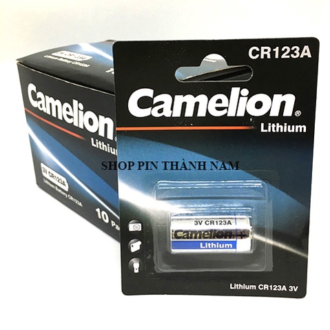 Pin CR123A Camelion lithium 3V vỉ 1 viên thay máy photo