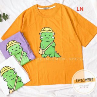 Áo phông thụng khủng Long đeo cặp