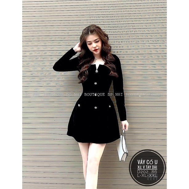 Đầm tết Bigsize tay cổ U 60-90kg