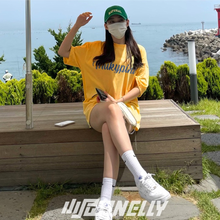 Áo thun tay lỡ NELLY unisex form dáng rộng milkypint | BigBuy360 - bigbuy360.vn