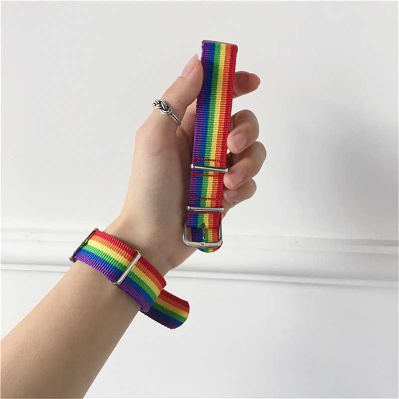 [RẺ VÔ ĐỊCH] Vòng đeo tay cầu vồng Rainbow lắc tay unisex nam nữ đeo đôi phong cách thời trang Hàn Quốc