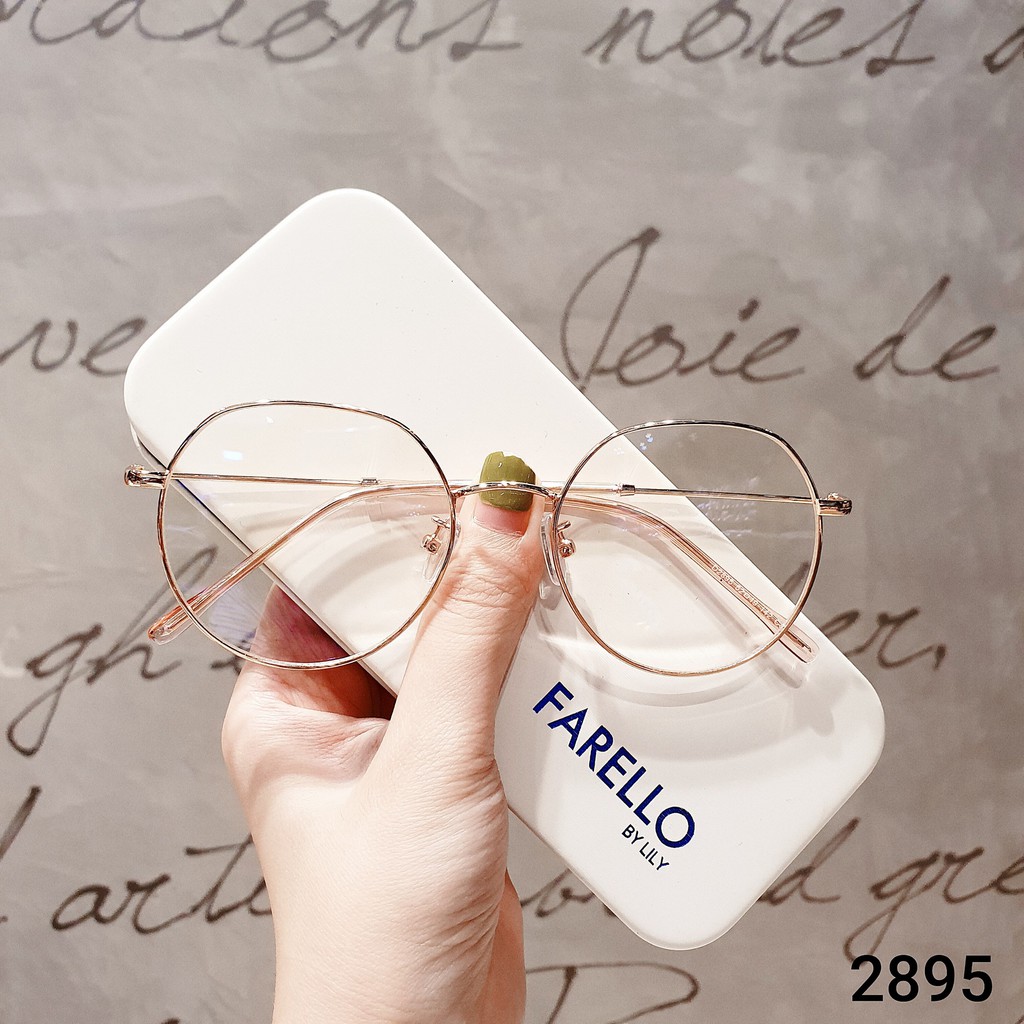 [Mã SKAMA07 giảm 8% đơn từ 250k] Gọng kính cận tròn kim loại phụ kiện thời trang nữ Lilyeyewear 2895 nhiều màu | BigBuy360 - bigbuy360.vn