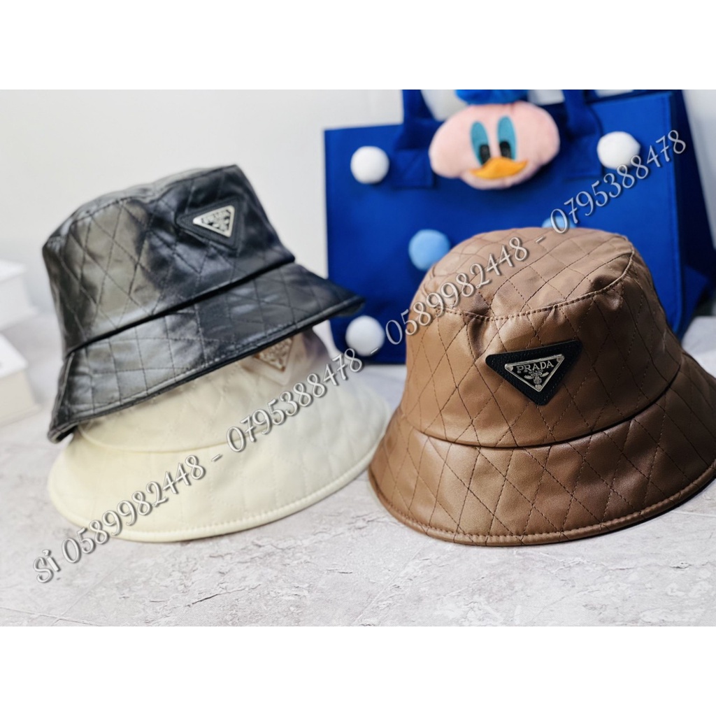 NÓN BUCKET DA PU - NÓN VẢI DA NHẬP PADA CHẤT VẢI SIÊU MỀM CHO NAM NỮ