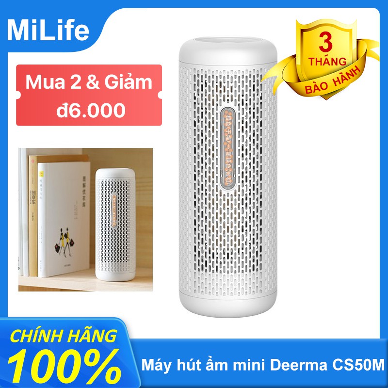 Máy hút ẩm mini nhỏ gọn tiện lợi Deerma DEM-CS50M-milfieshop