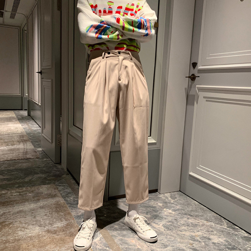 Quần Dài Dáng Rộng Màu Sắc Retro Phong Cách Hàn Quốc Cho Nam Giới Size S-3Xl | BigBuy360 - bigbuy360.vn