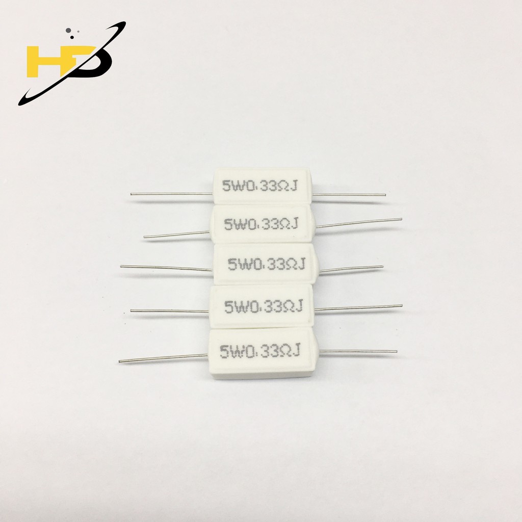 Trở sứ 5W 10 ohm 47 ohm 0.22 ohm 0.33 ohm 5%