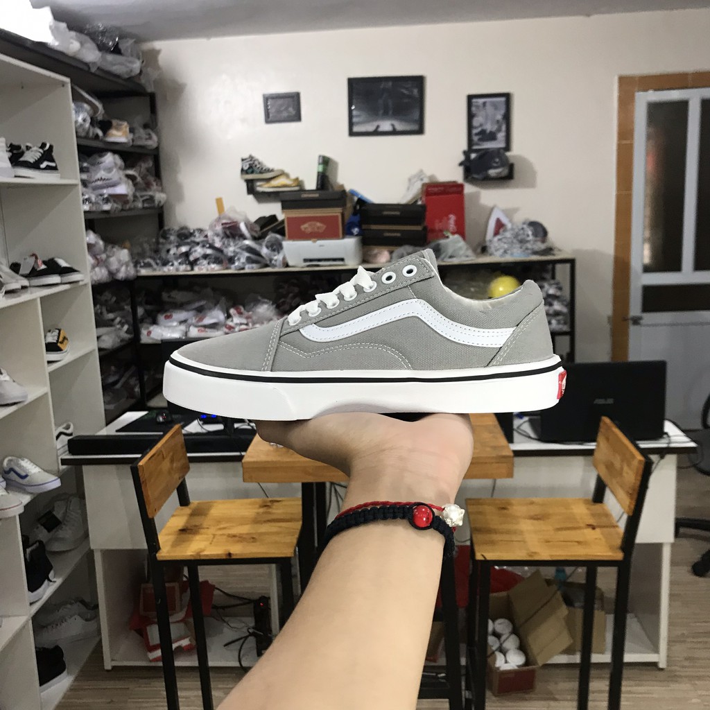 Sale Sốc| Giày thể thao V Old School ghi xám - Full Box,tag - Freeship
