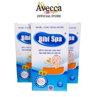 (Date 03/2022)Nước Tắm Thảo Dược Hết Lo Rôm Sảy, Hăm Nẻ Cho Bé BiBi Spa 150ml