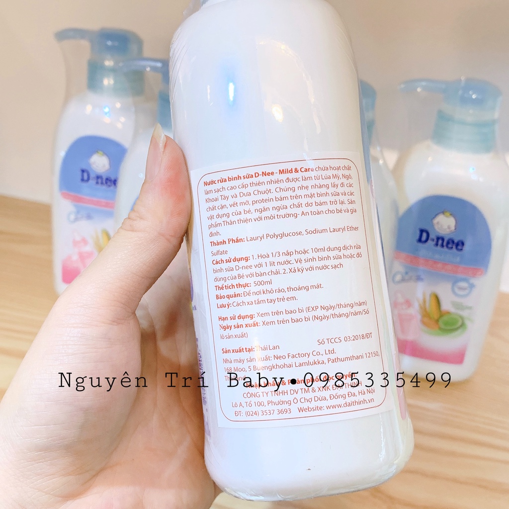 Nước rửa bình sữa D-nee hữu cơ an toàn cho bé