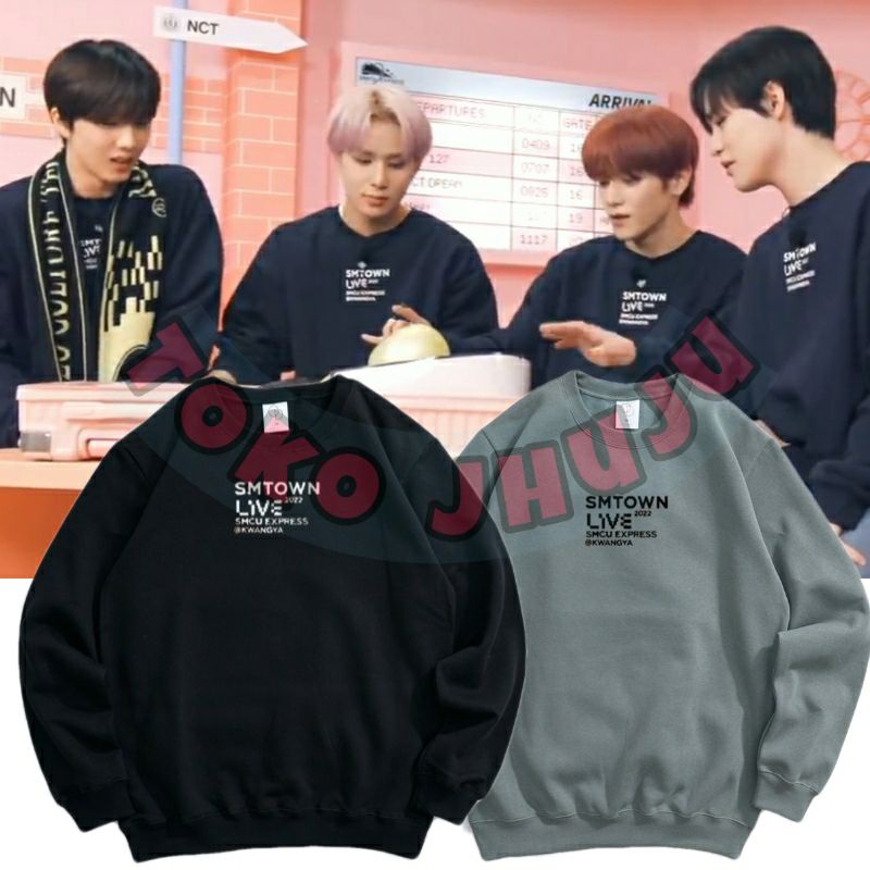 Áo Sweater In Logo Nhóm Nhạc NCT SM Town Live 2022 SMCU Express Kwangya