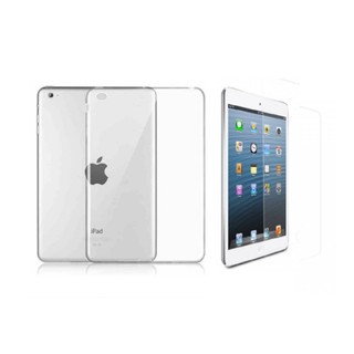 Combo bộ ốp lưng silicon + kính cường lực cho ipad 2 3 4