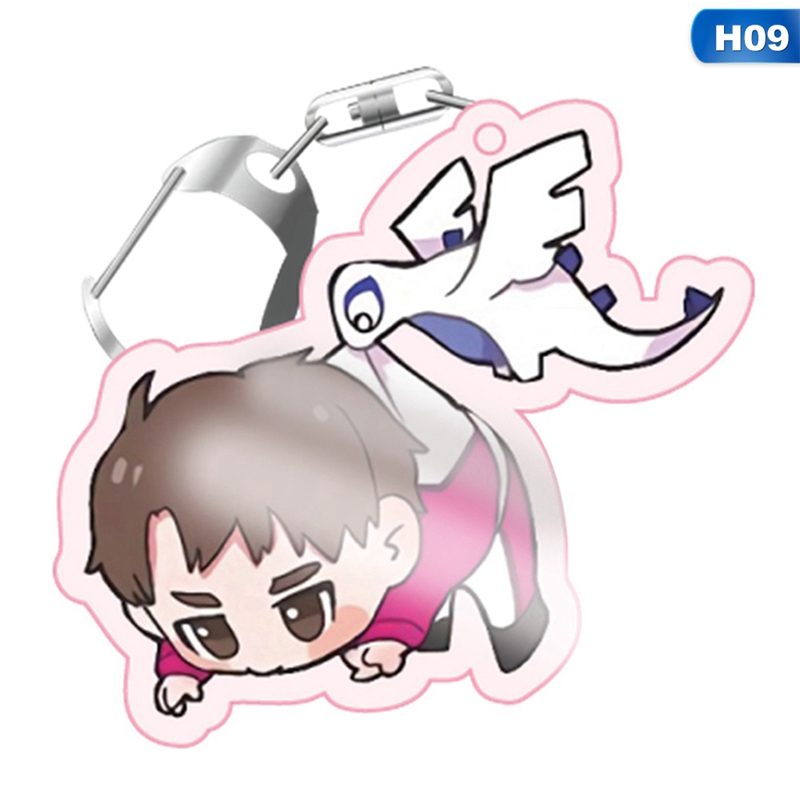 flowersqueen Móc Khóa Gắn Hình Các Nhân Vật Hoạt Hình Bóng Chuyền Haikyuu!!