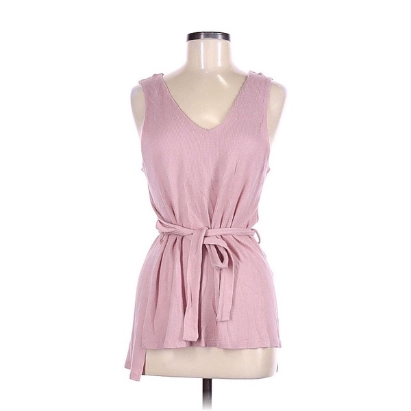 Áo thun gân a.newday trắng/ hồng  - Thanh lý vnxk