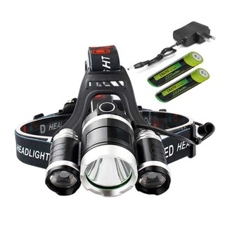 Đèn pin đội đầu 3 đèn Led siêu sáng