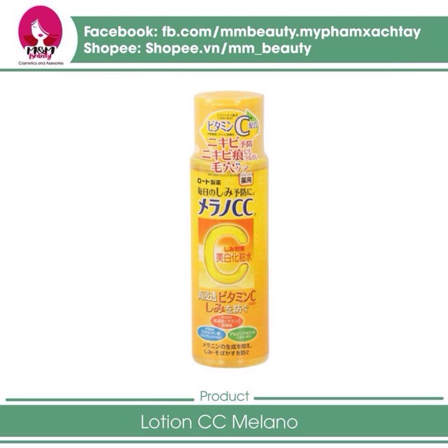 Nước hoa hồng CC Melano -Toner CC -Lotion CC