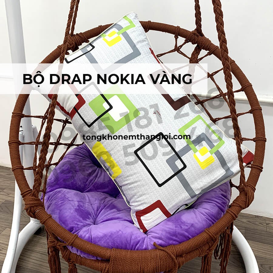 [Ảnh Thật] Nokia Vàng - Bộ Drap Cotton 4 món Thắng Lợi Chính Hãng