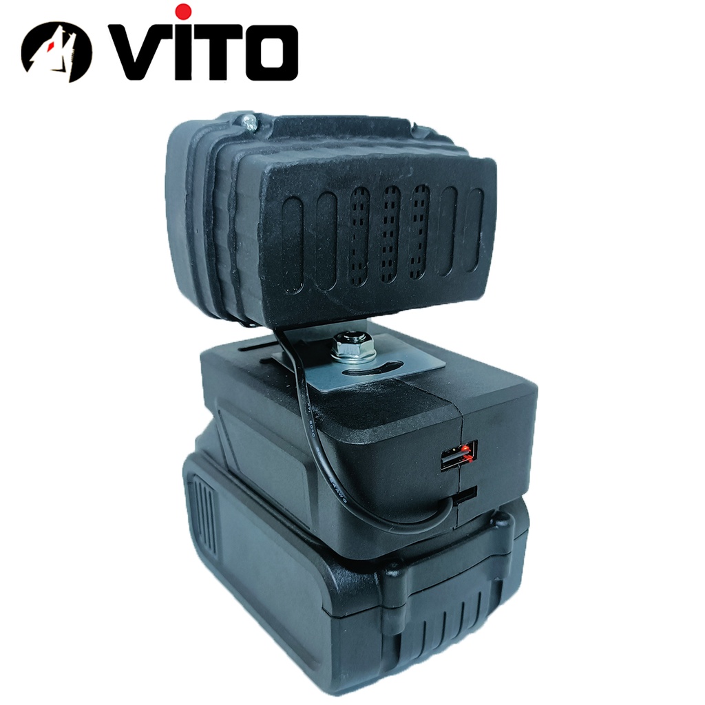 [KHÔNG KÈM PIN] Đèn Pin 15 LED VITO Dùng Pin MAKITA Sử Dụng Pin Máy Công Cụ