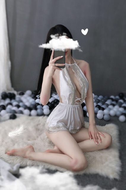 Váy ngủ xẻ ngực viền ren VN622 | BigBuy360 - bigbuy360.vn