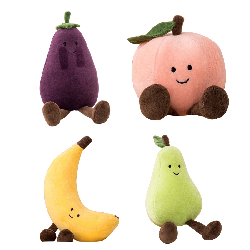 Gối Nhồi Bông Mềm Mại Hình Trái Cây Hoạt Hình Đáng Yêu