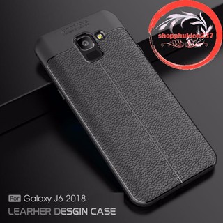 Ốp Lưng Dẻo Đen Chống Sốc Autofocus Samsung J6 2018 Tặng Kính Cường Lực