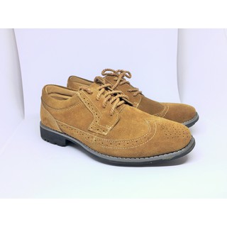 Giày Tây Nam Da Lộn Nâu
