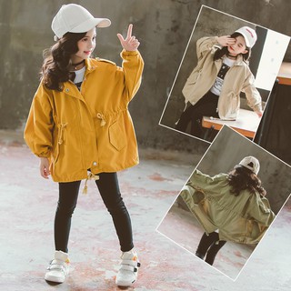 [Combo khách sỉ] Áo khoác kaki form dài cho bé gái