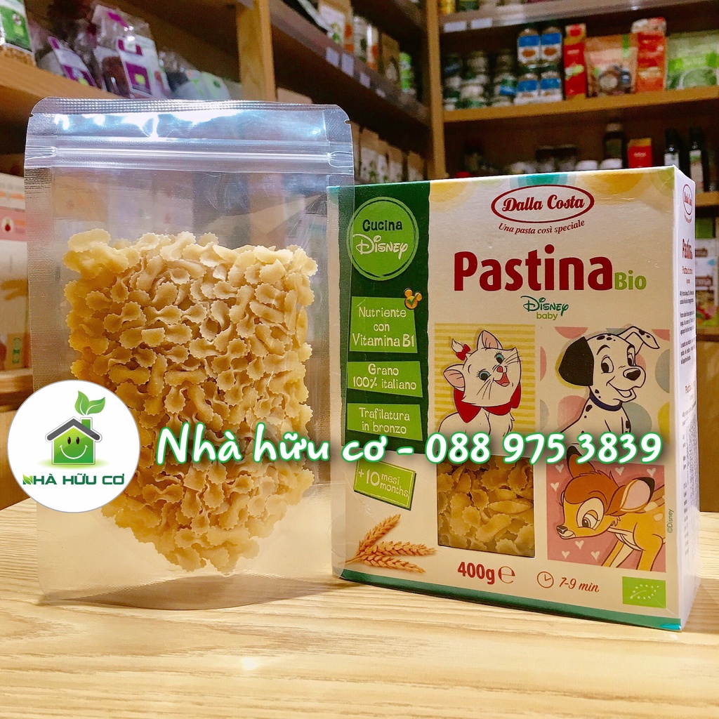 GÓI DÙNG THỬ 100G TÚI ZIP - Nui rau củ hữu cơ cho bé ăn dặm thương hiệu DALLA COSTA  - Date: 2023 - Nhà hữu cơ