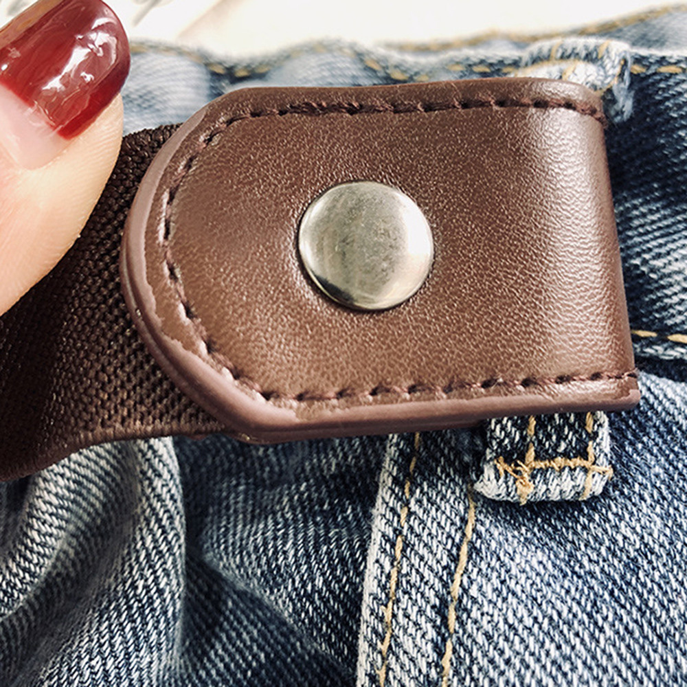 Thắt lưng quần jean phong cách Hàn Quốc chất liệu đàn hồi liền mạch vô hình