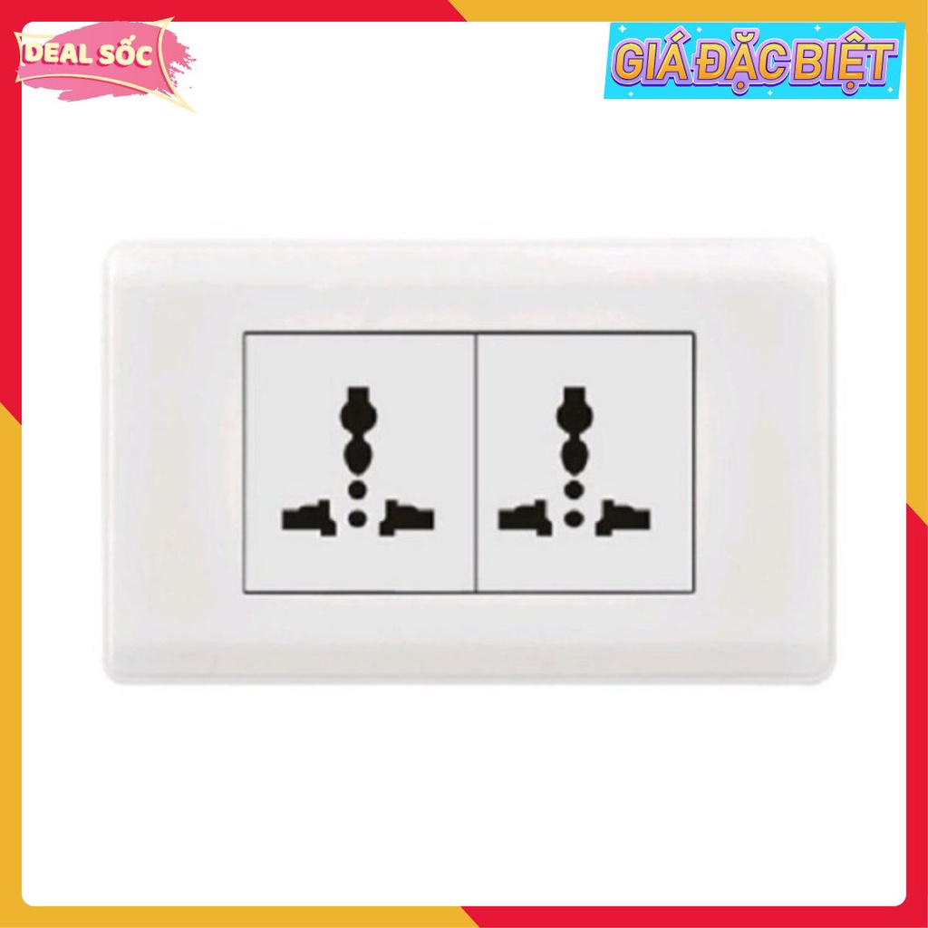 HÀNG CHÍNH HÃNG (BH 2 NĂM)Ổ cắm điện 3 chấu đa năng đôi JY-E15142