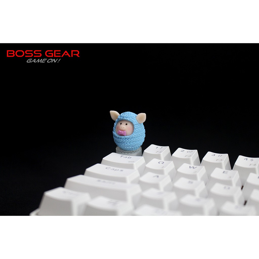 Keycap lẻ hình Heo con mặc áo len siêu dễ thương( Keycap Artisan )