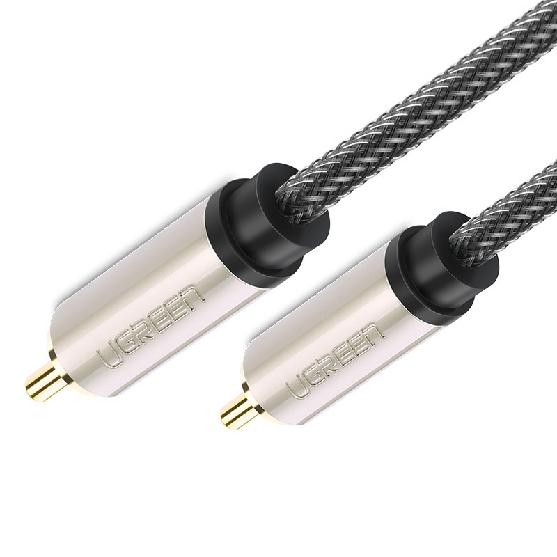 Cáp âm thanh số Coaxial 1,5m/2M/3M chính hãng Ugreen 20737/20738/20739 cao cấp