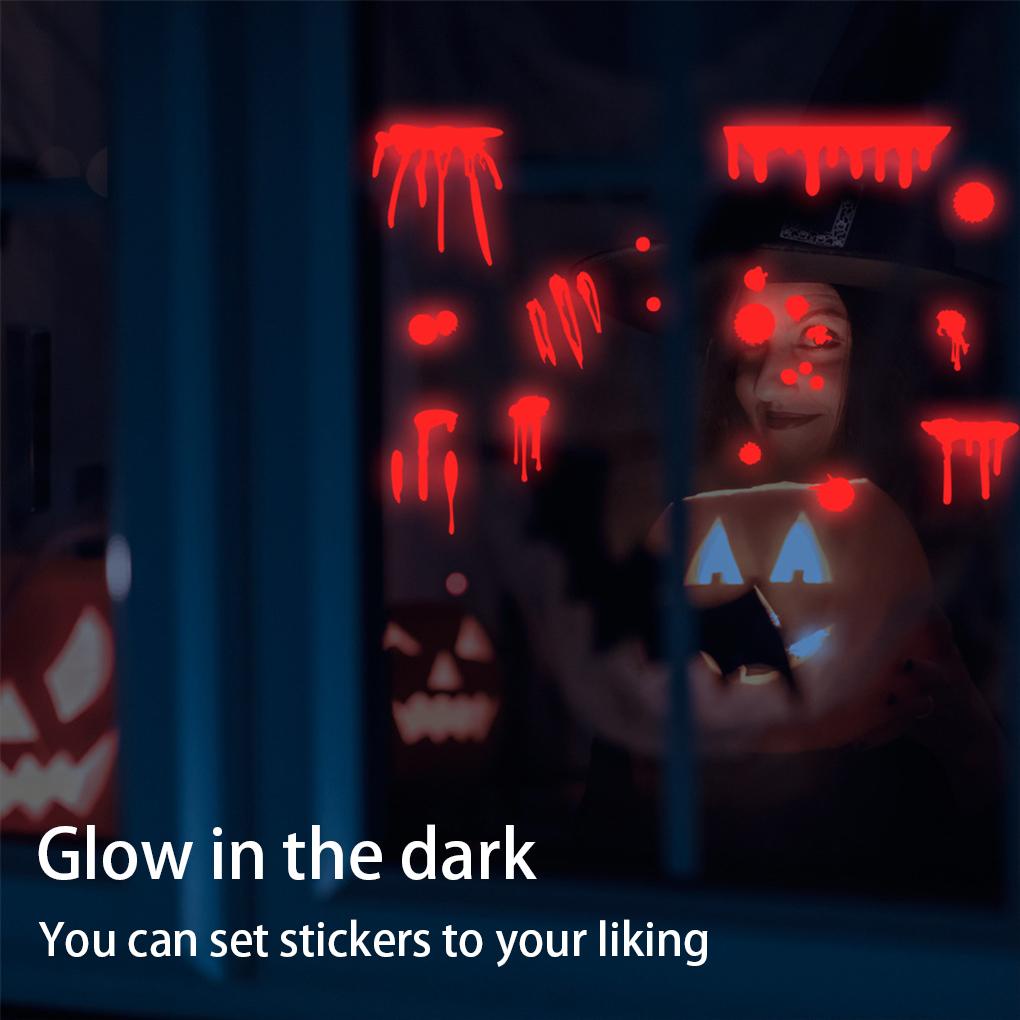 (runbu) Đề Can Dạ Quang Tự Dính Chống Thấm Nước Trang Trí Phòng Khách Chủ Đề Halloween