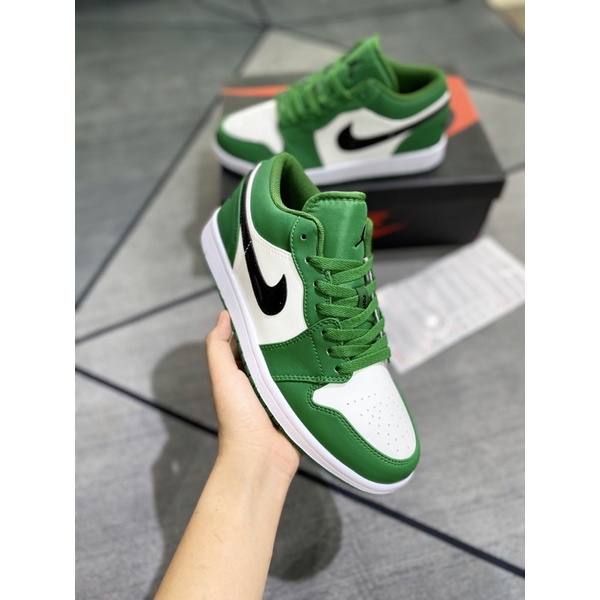 GIÀY JD1 LOW PINE GREEN XANH LÁ DA BÓNG LAI AU