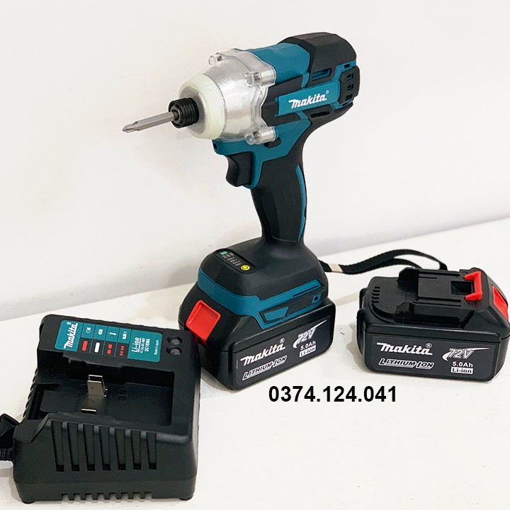 Máy chuyên vít makita 72v không chổi than , máy bắn vít 72v lõi đồng tặng kèm mũi vít