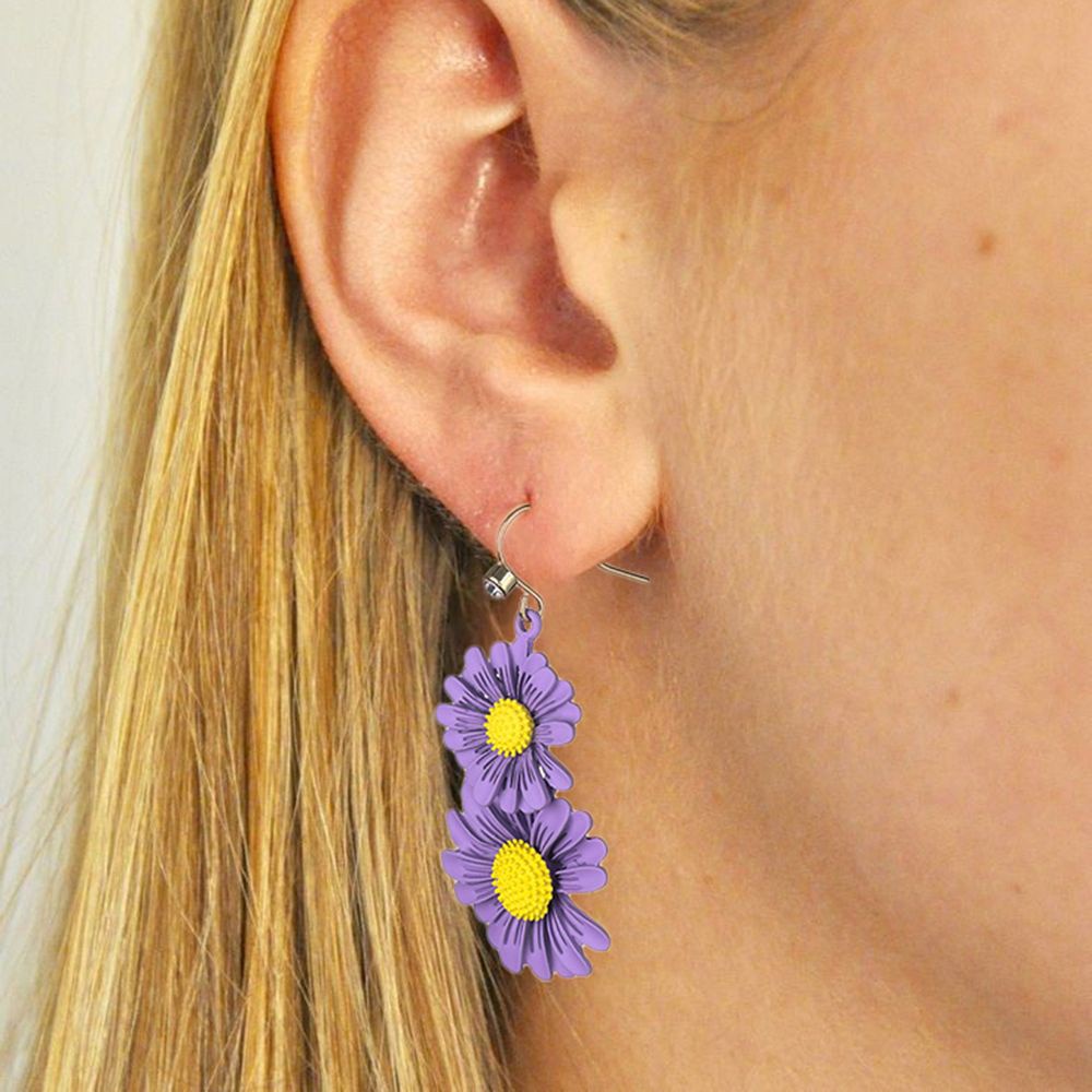 Bông tai xỏ lỗ bằng hợp kim acrylic phong cách du mục nhiều kiểu thời trang cho nữ