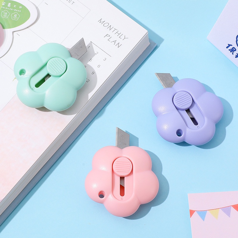 Dao Cắt Giấy Mini Hình Hoa Dễ Thương