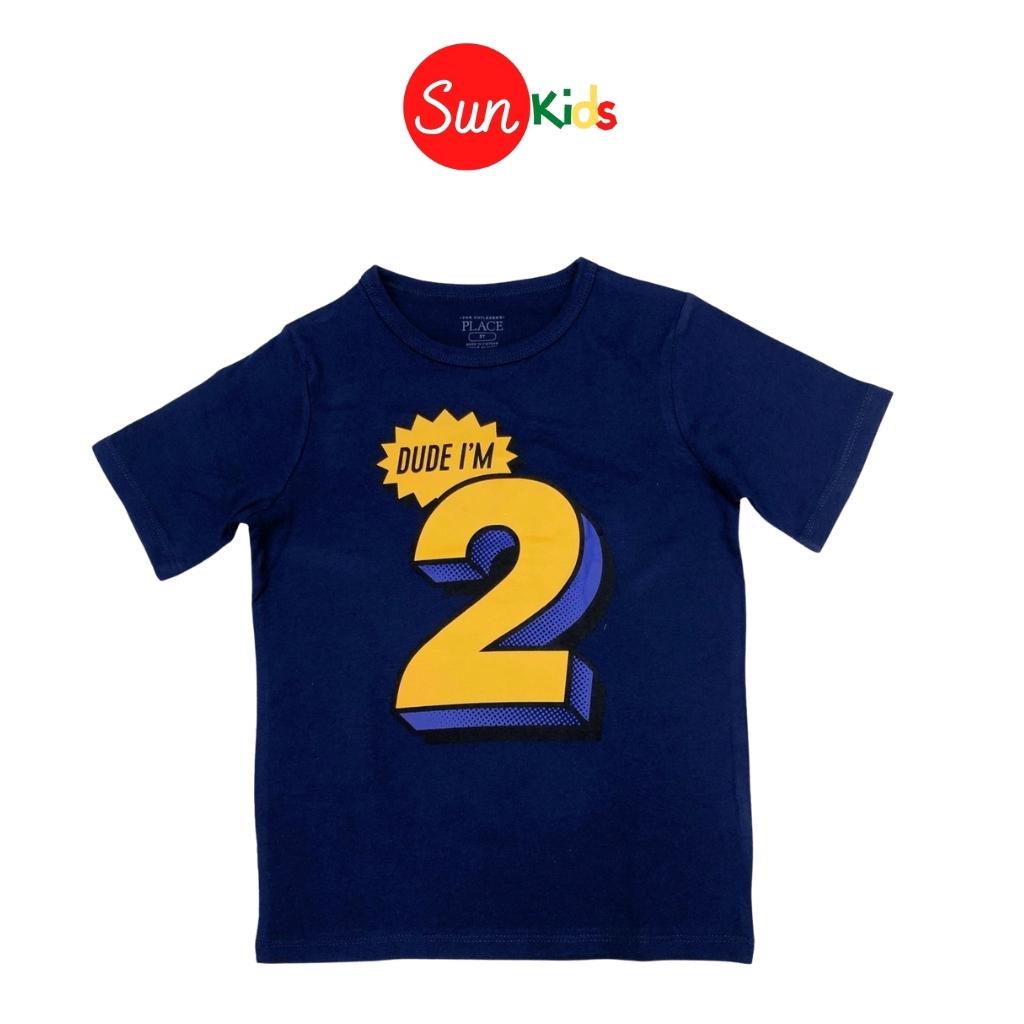 Áo thun bé trai xuất xịn, áo phông cho bé trai, chất cotton, size 6m-5 tuổi - SUNKIDS