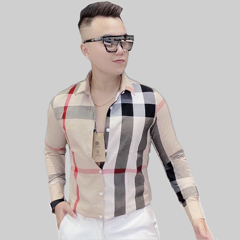 Áo sơ mi lụa dài tay nam LB025, vải dày, mát , đường may sắc sảo, áo sơ mi cao cấp LB1990 store | BigBuy360 - bigbuy360.vn