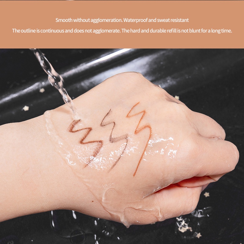 [Hàng mới về] Bút Chì Kẻ Lông Mày Xoay Được Kháng Nước Chống Mồ Hôi