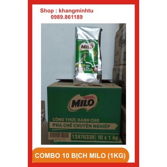 Combo 10 Bịch Bột Milo 1Kg - Nestle