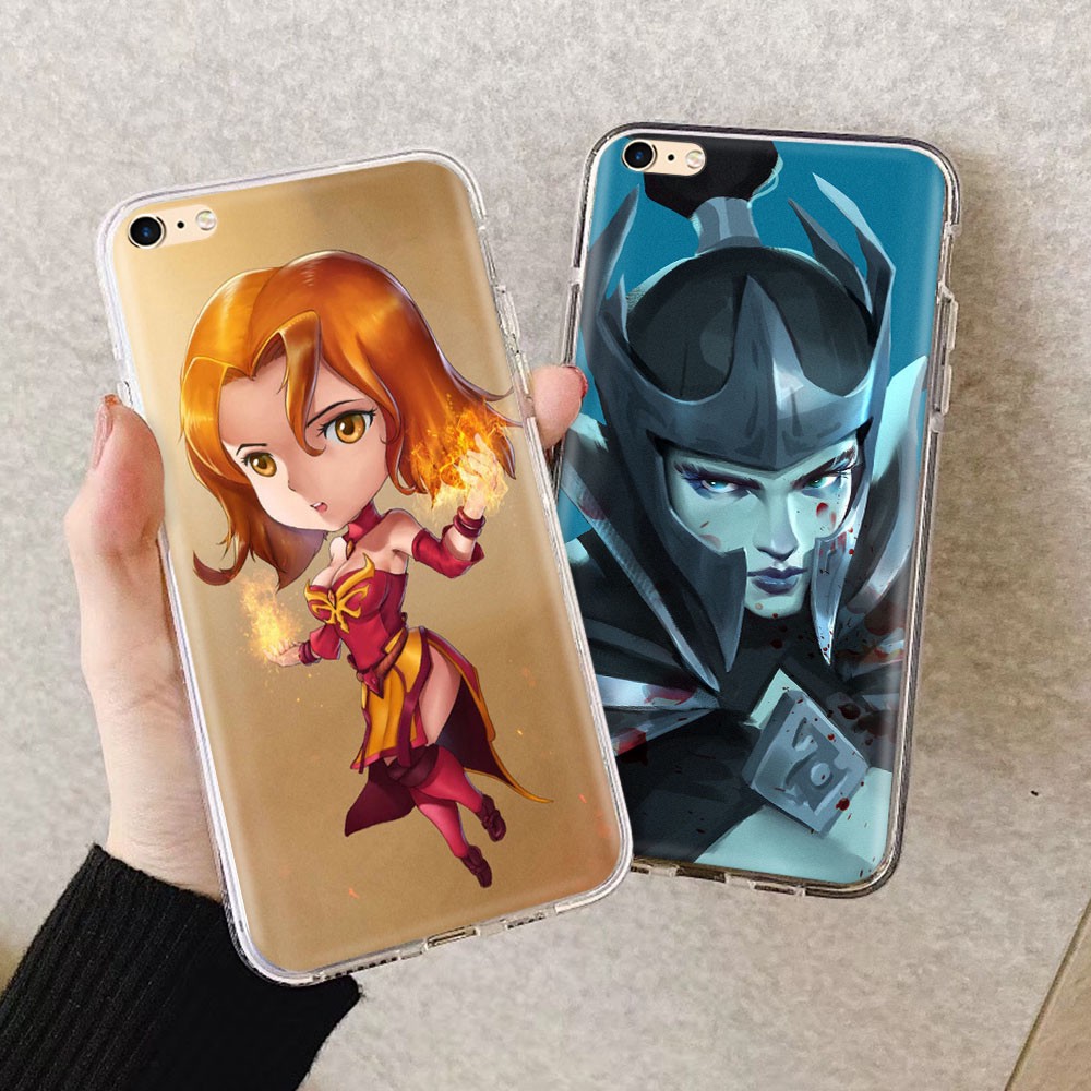 Ốp điện thoại dẻo trong suốt họa tiết 95GT Dota 2 Shadow Fiend cho iPhone 12 Mini 11 Pro XS Max X XR